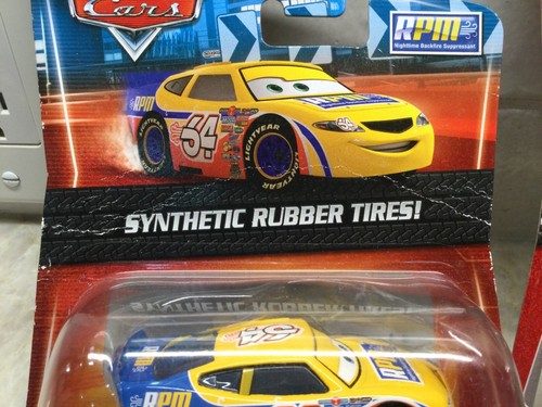 Disney Pixar Cars Diecast 1:55 Kmart Rubber Tires: Leak Less & RPM - Picture 2 of 10