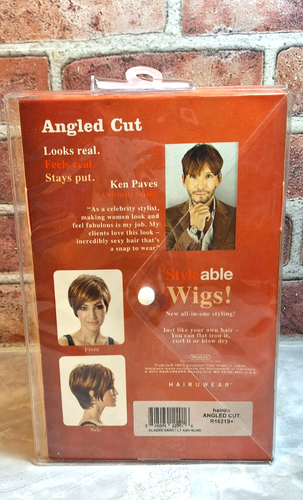 HairDo Winkelschnitt Styleable Perücke Ken Paves HairUwear Glazed Sand/Lt Ash Blond NEU - Bild 3 von 8