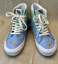 VANS Sandy Liang, High Top Sandy Cheeks Shoes, Sz. 7.0 Men's, 8.5 Women's, EXC.