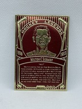 1993 Legendary Foils Hockey Legends Milt Schmidt Promo HOF