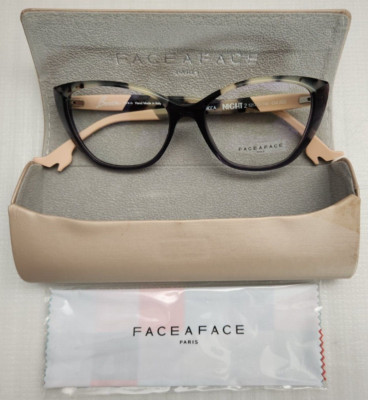 Face A Face Eyeglasses Frame Bocca Night 2 52[]16-145 Col.203 Dark Mauve Italy