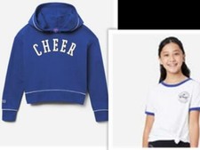 NWT Justice Girls Outfit 2-Pieces Cheer Hoodie and Top Size 16 18