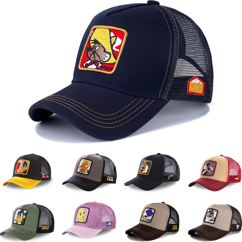 Looney Tunes Cartoon Mesh Snapback Trucker Hat for Men and Women-image