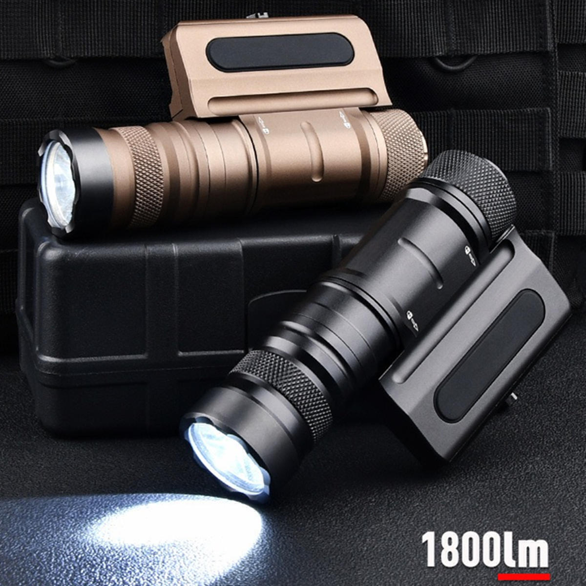 WADSN OWL Light Tactical 1500lumens Flashlight Metal CNC Hunting Weapon Light