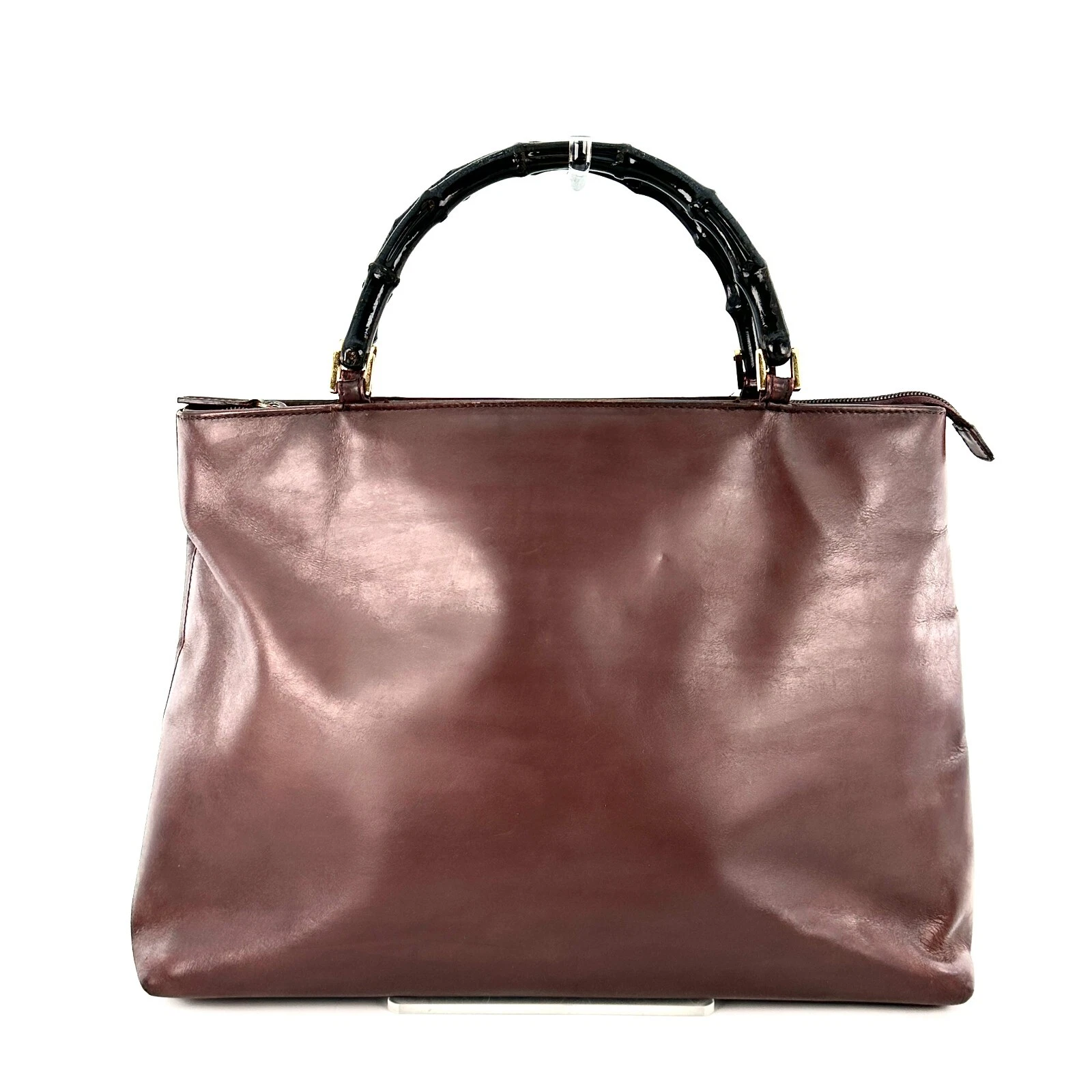 Sac à main GUCCI bambou cuir du Japon