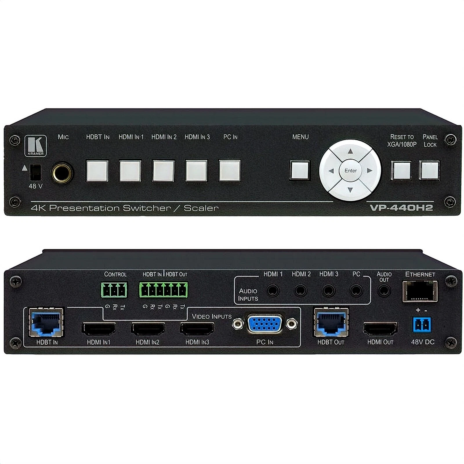 Kramer 4K Presentation Switcher / Scaler with HDBT and HDMI Outputs - Thumbnail 2