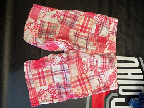 Girls Old Navy Pink Plaid Shorts with Adjustable Waist Size 8 - Picture 3 of 3