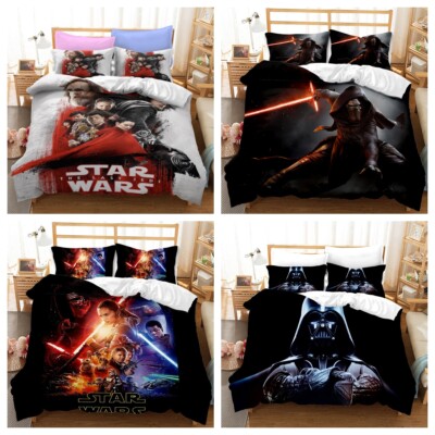 3D Star Wars Bettwäsche Set Kinder Jungen Bettwäsche Bettbezug Set Kissenbezüge