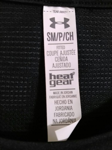 Under Armour Heat Gear Men's Black New with Tag Size See Measurements - Picture 12 of 12
