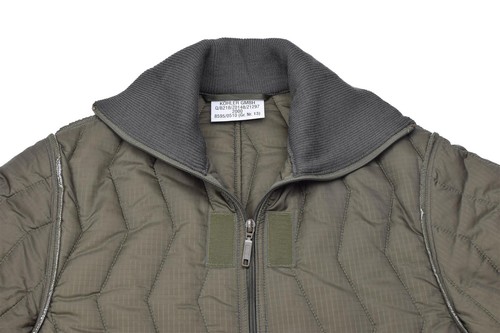 Original German Military coverall quilted liner winter jumpsuit lining olive NEW - Picture 4 of 5