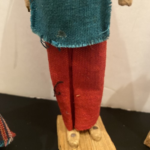 VTG Handmade Folk Art African Souvenir Dolls Set Of 4 - Picture 8 of 24