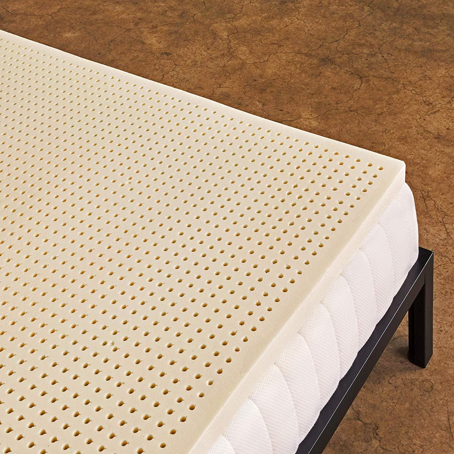 Pure Green Natural Latex Mattress Topper - Soft - 3 Inch - Cal King Size (GOLS C