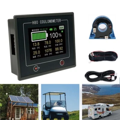 EASUNPOWER Digital LCD Batterie Monitor Berührbarer Kapazität Voltmeter Analyser 0-100V