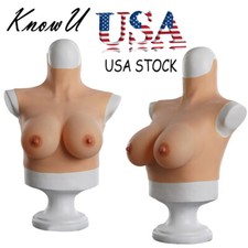 KnowU Thinner Silicone Breast Forms Breastplate Cosplay Transgender Crossdresser