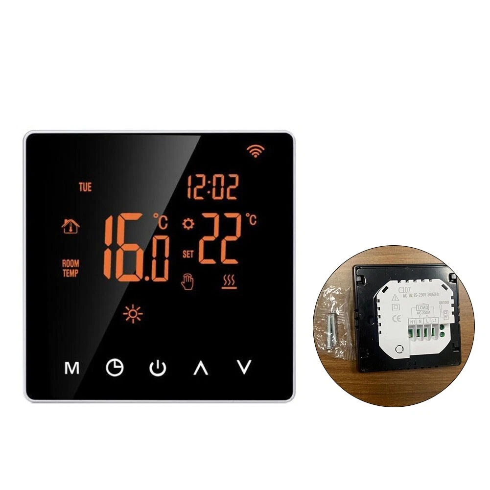 Smart Thermostat Home Home Improvement 1 Set 110-230V AC Flame Retardant PC  | eBay