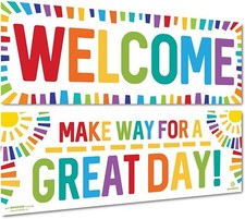 Classroom Decorations - Welcome Banner and Poster for Teachers - Bulletin Board