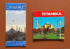 Vintage Map, Guidebook for Istanbul, Turkey 1970’s-1980’s