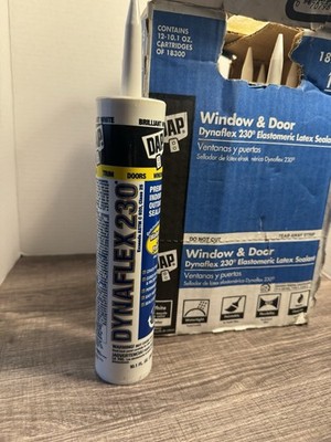 12 Pack Dap DYNAFLEX 230 White 10.1 fl oz Premium Indoor/Outdoor Sealant