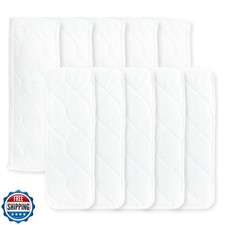 Super Boosties Cloth Diaper Reusable Inserts, Set of 10, Fits Honest Hybrid D
