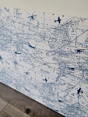 Air Traffic Navy White Sound Absorbing Acoustic Wall Panel