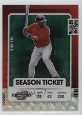 2021 Panini Contenders Season Ticket Optic Red Wave Prizm JD Martinez #40 h3a