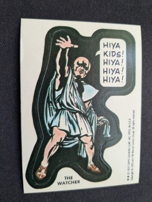 1976 Topps Marvel Comic Book Heroes Stickers NNO The Watcher (EX)