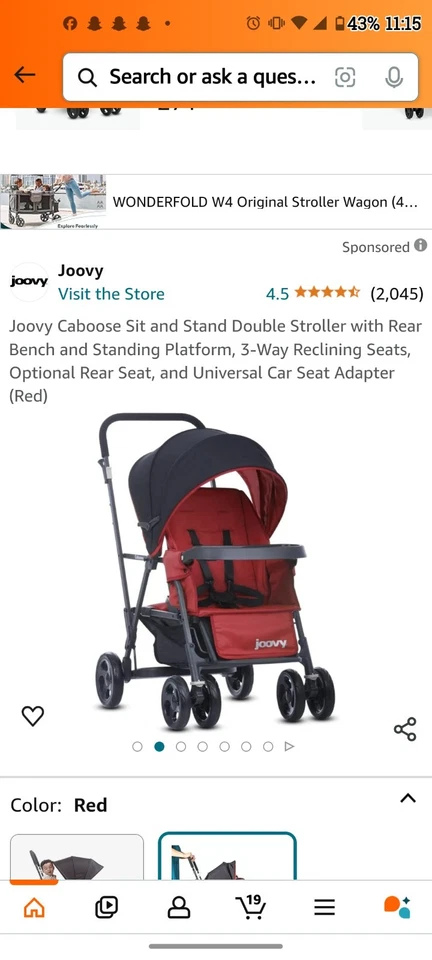 Joovy Stroller - Image 3 of 4