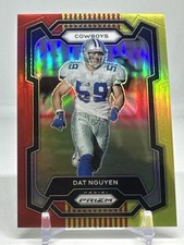 2023 Panini Prizm Dat Nguyen Cowboys #80 Red/Yellow /44 