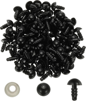 9Mm Sicherheitsaugen, 100Er-Set Kunststoff-Sicherheitsaugen Mit Unterlegscheiben