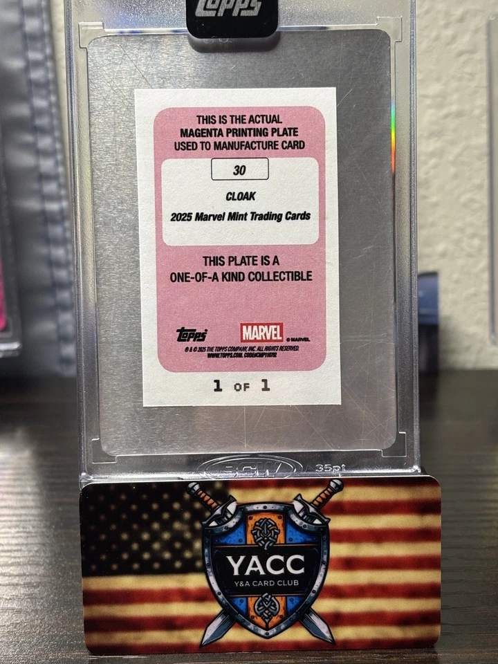 Cloak 2025 Topps Marvel Mint Magenta Printing Plate 1/1 #30 - Image 2 of 2
