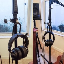 Headphone Hanger Stand Mount Clamp-On Universal Accessory Holder for Studio Hang