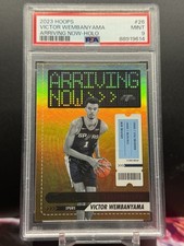 2023 NBA Hoops Victor Wembanyama Rookie #26 HOLO Arriving Now - PSA 9 (POP 19)