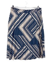 C&A Gonna pieghettata Donna Gonna Taglia IT 48 blu-bianco stile casual