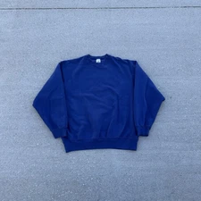 Munsingwear Vintage 90’s Made in USA Heavy Cotton Blank Crewneck Sweater Size L