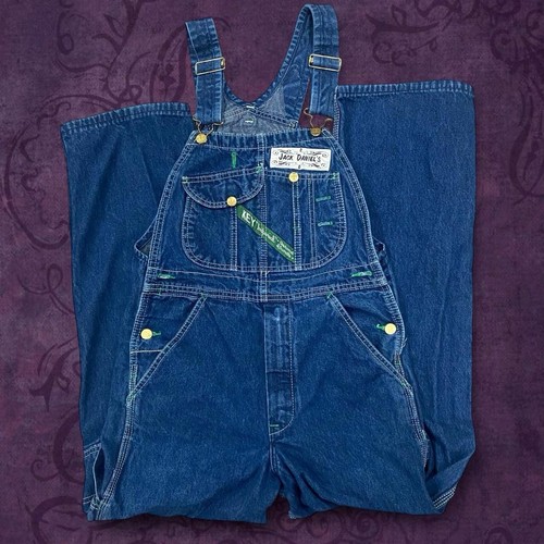 Jack Daniel’s Denim Blue Overalls Unisex Adjustable Straps Workwear
