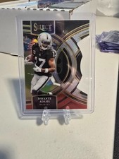 2023 Panini Select - Premier Level Davante Adams #182 Black & Red Prizm Die-Cut