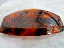 Vtg NEW Made in France Barrette Hair Clip Faux Baltic Amber Original Packaging