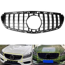 SCHWARZ GLÄNZEND Kühlergrill gitter für Mercedes-Benz E W212,T S212 Facelift