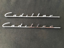 Cadillac 1947-52 Front Fender Script Emblems Cadillac 1947-52 Front Fender Script Emblems