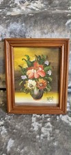 Master Chen Lee Original Floral Oil Painting Framed Signed Vintage StillLife Art