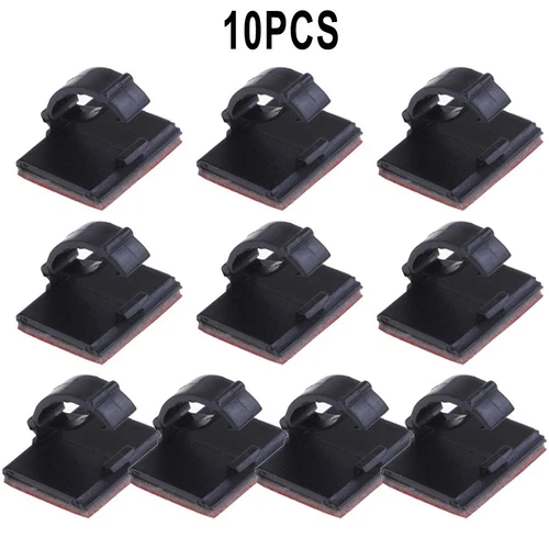 Keep Your Wires in Place with SelfAdhesive Wire Tie Cable Clamp (10Pcs)