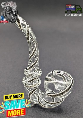 4'' Inch Tobacco Sherlock Glass Bowl Pipe BK10