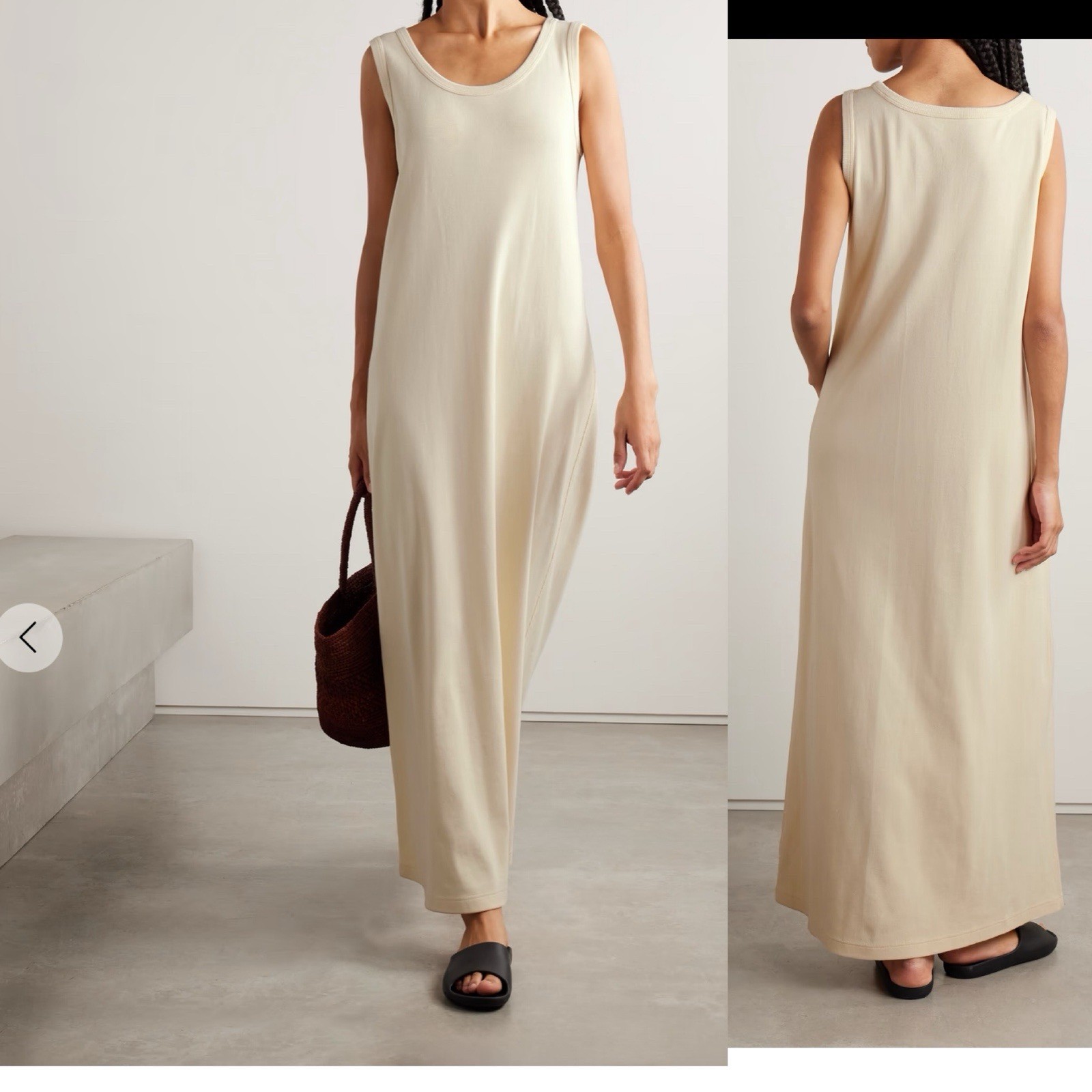 FILA The Row T Shirt Vestito Abito Tank Nudo $945