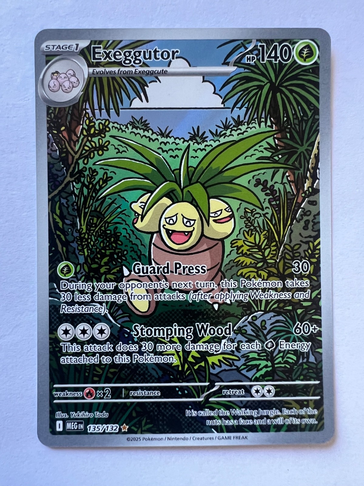 Exeggutor 135/132 Me01: Mega Evolution Holo Illustration Rare Pack Fresh Mint
