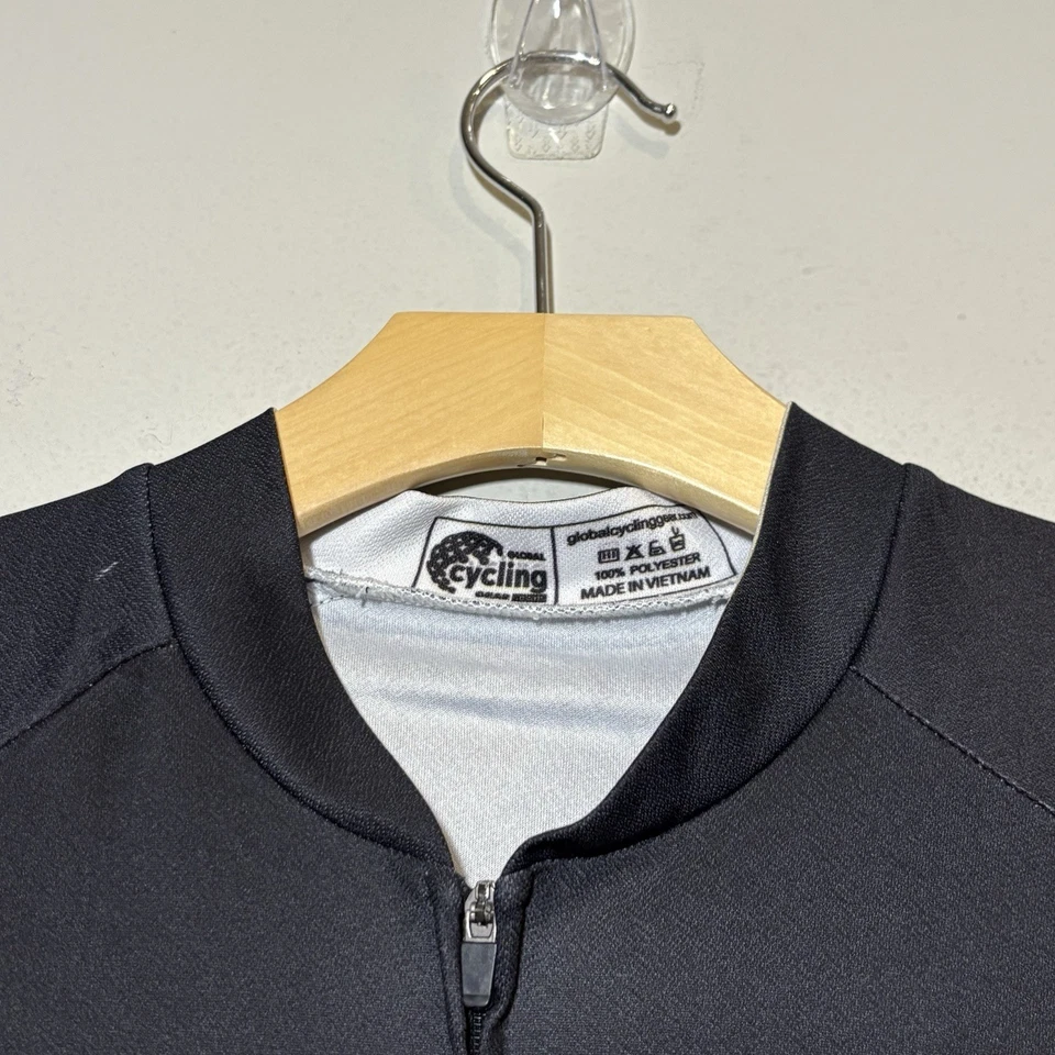 Camiseta deportiva de ciclismo Canari Don't Mess With Texas 3/4 cremallera para hombre grande Texas Pride negra Foto 3 de 4