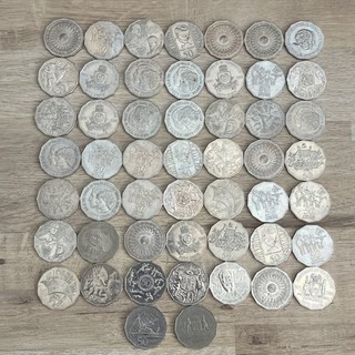 51 x Australia 50c Coins Mixed Years & Designs (11)
