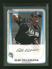 2011 Bowman #BP69 Elih Villanueva Prospects Green #/450