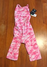 TYR Women's Thresher Camo Open Back Tech Swimsuit Pink/White Size 36