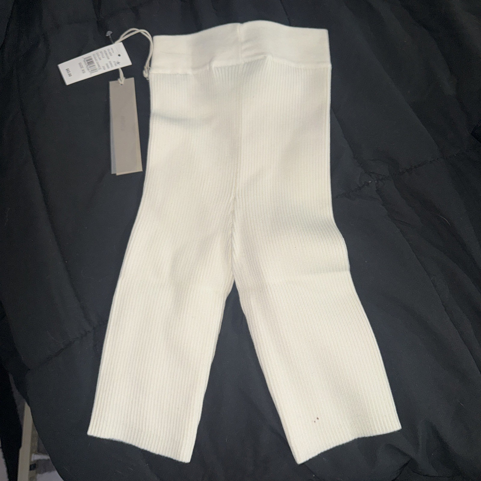 Essentials Knit Biker Shorts Women's XS Off White thumbnail 6