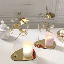 Holder Rotating Candle Holder Carousel Candle Spinner Candle Stick Holder Tray